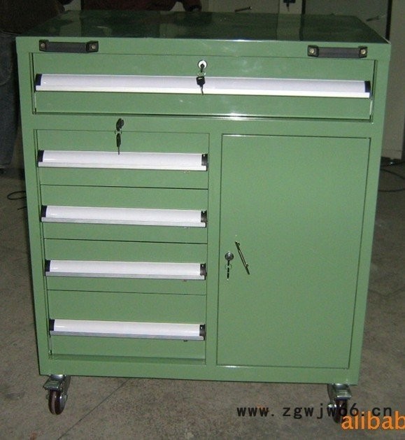 深圳工具车 重型工具车 多功能组合移动工具车厂家定制带挂板9分隔图5