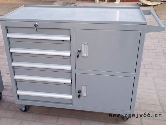 深圳工具车 重型工具车 多功能组合移动工具车厂家定制带挂板9分隔图3