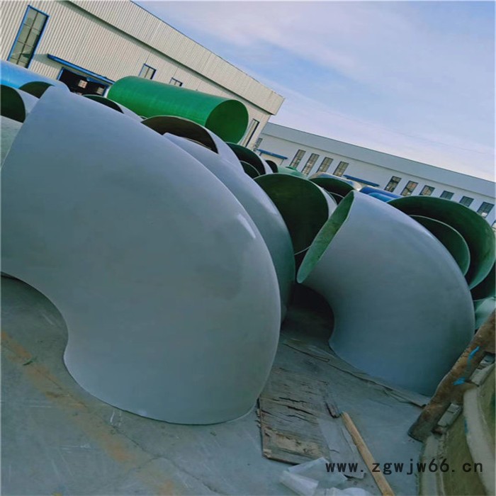 玻璃钢弯头  玻璃钢管件   玻璃钢法兰 玻璃钢管件厂家  富有环保设备图6