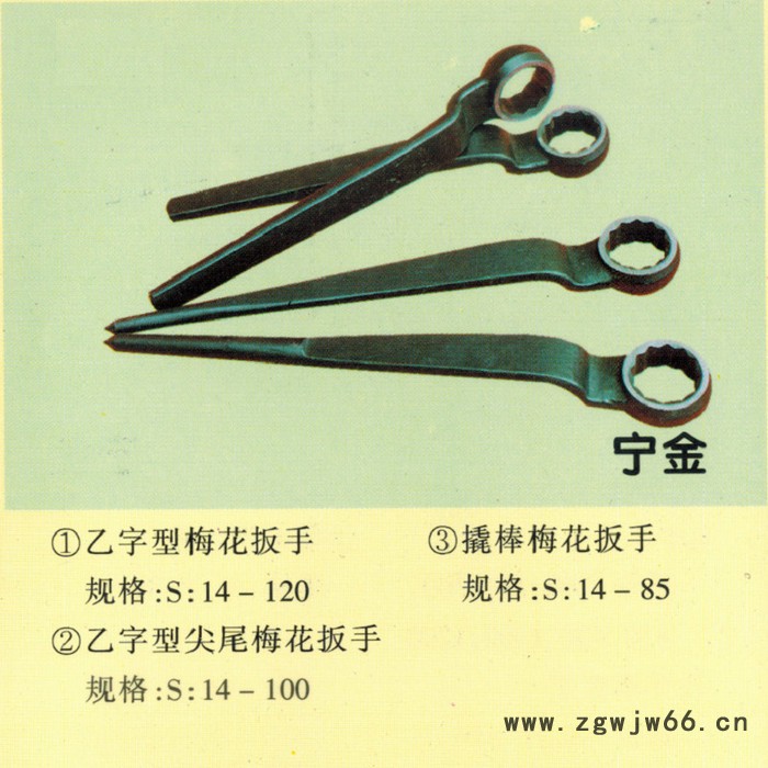 宁金工具对轮扳手敲击勾头扳手 防爆工具生产图2