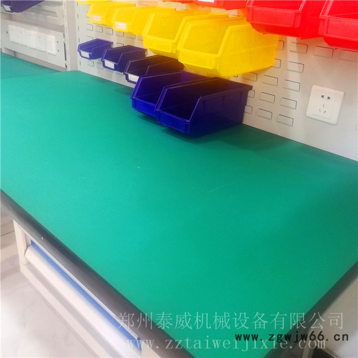 防静电工作台 双边组合落地抽工具柜带挂板看板 适用于电子设备维修车间图3