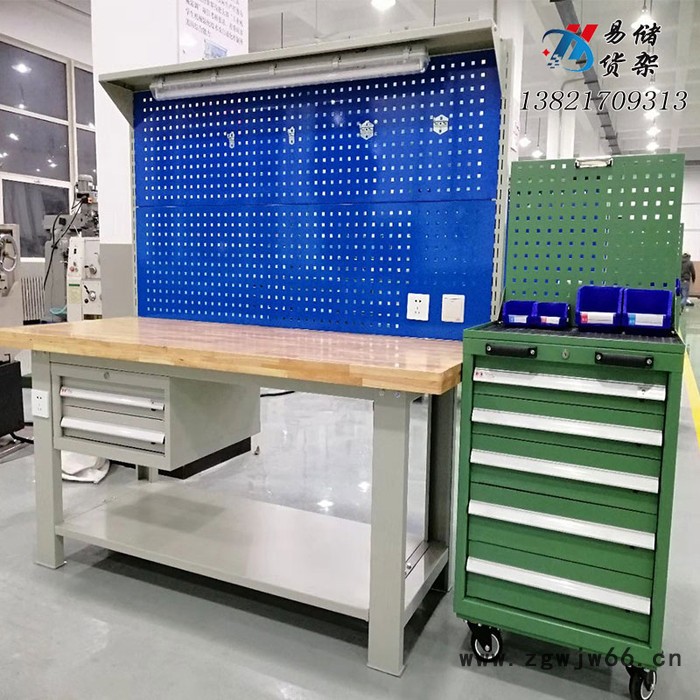 ** 天津重型钳工台厂家 多功能组合台 铝合金工作台 工具车柜图4