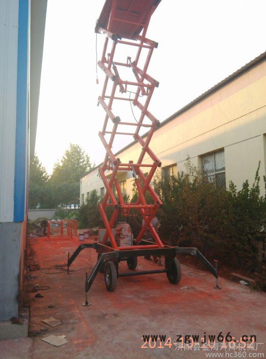 移动剪叉式升降机/升降平台/液压升降平台/高空作业平台/货物举升机/液压工具升高8米载重500公斤图2