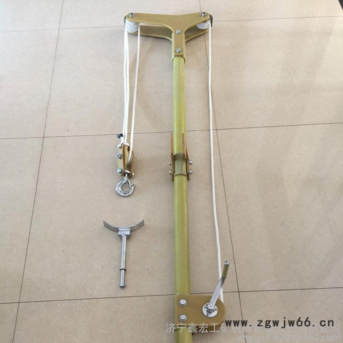 可调吊线杆 1.5M吊线绝缘羊角抱杆 绝缘组合吊线工具杆图5