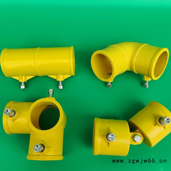 大永连接件 临边楼梯扶手连接件 防护栏连接件 定型化连接管件 塑料连接件  48管连接件图5