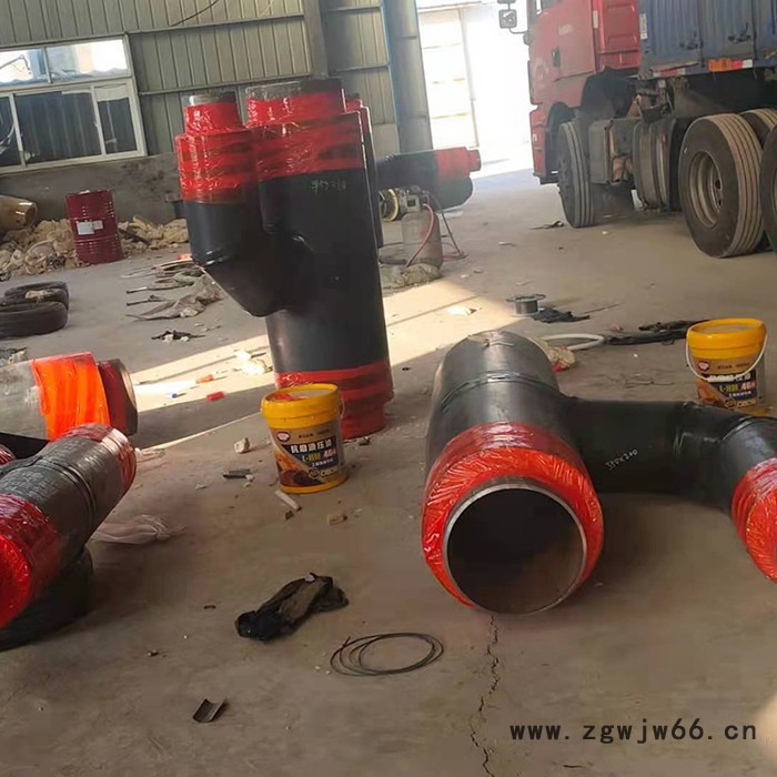 保温管件 聚氨酯保温管件 保温弯头弯管 保温三通 保温跨三 保温平三 保温变径大小头  保温固定节 镜面焊  预制直埋末图5