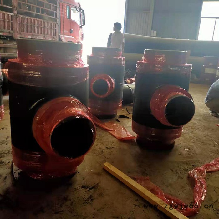 保温管件 聚氨酯保温管件 保温弯头弯管 保温三通 保温跨三 保温平三 保温变径大小头  保温固定节 镜面焊  预制直埋末图4