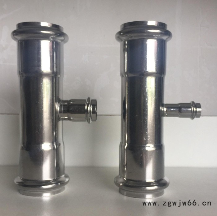 佛山共誉 不锈钢管件 卡压式薄壁水管 304不锈钢等径异径三通 304不锈钢管件图7