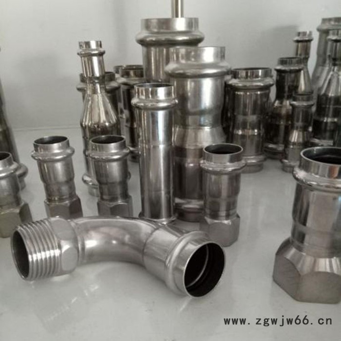 佛山卡压式管件批发 不锈钢饮用水管 DN15等径三通 变径三通 思豪不锈钢管件图2