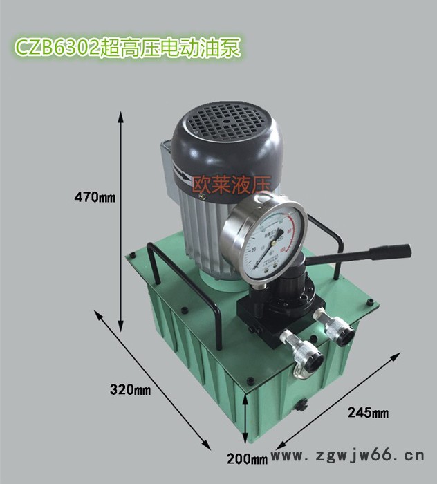 欧莱液压供应CZB6302 电动油泵 液压工具配套泵浦 双向油泵 厂家图2