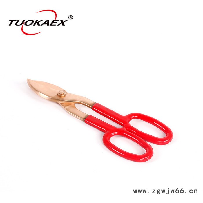 拓开300mm 防爆裁剪刀，防爆工具铁皮/铜皮裁剪刀，铜剪刀【拓开】铝铜铍铜防爆铁皮剪子图3