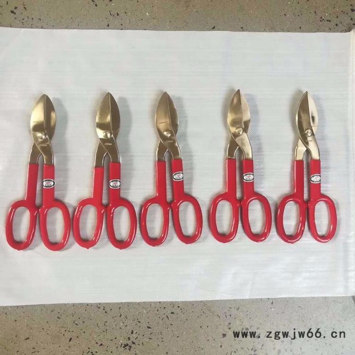 拓开300mm 防爆裁剪刀，防爆工具铁皮/铜皮裁剪刀，铜剪刀【拓开】铝铜铍铜防爆铁皮剪子图2