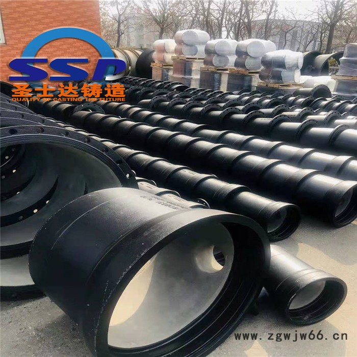 批发PN16球墨铸铁管件 供水管件 DN500x11.25度弯头厂家  圣士达铸造图2