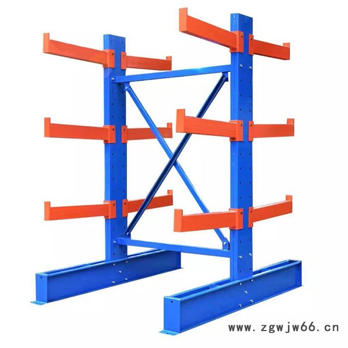 悬臂式货架 伸臂式货架 长件管件使用货架 仓库货架 车间货架图3