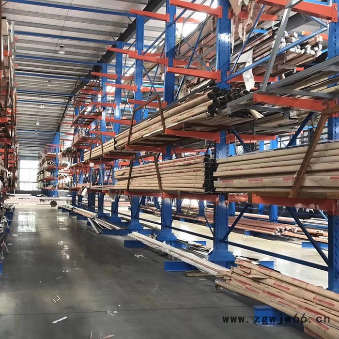 悬臂式货架 伸臂式货架 长件管件使用货架 仓库货架 车间货架图4