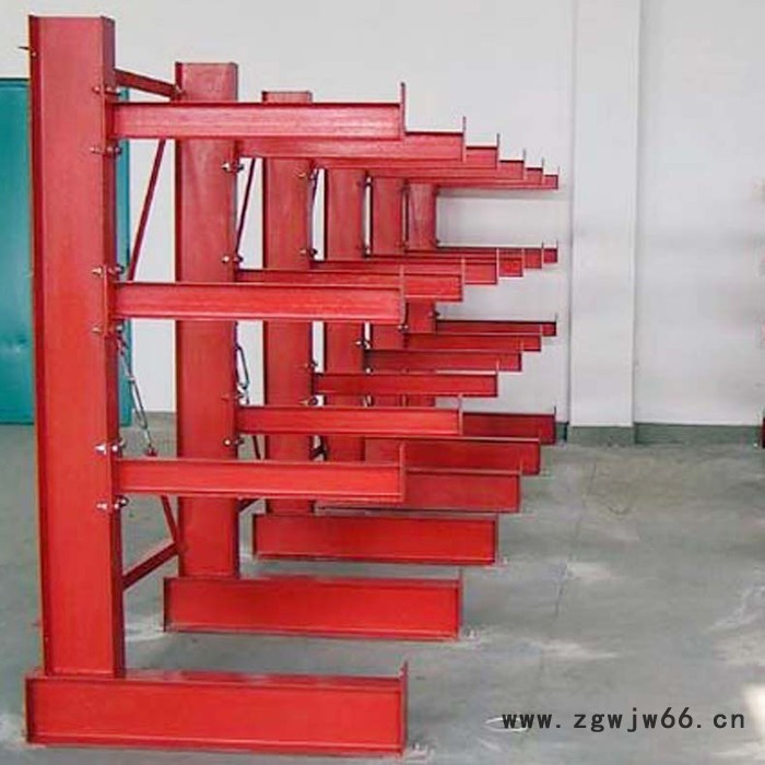 悬臂式货架 伸臂式货架 长件管件使用货架 仓库货架 车间货架图7