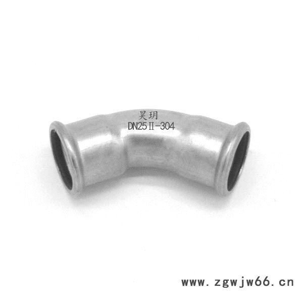 卡压式管件 304不锈钢卡压式弯头  45度弯头   昊玥卡压式管件图4