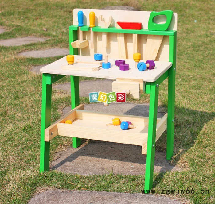 **儿童木质益智动手拆装组合玩具 多功能欢乐创意工具台图5