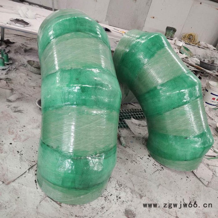 玻璃钢净化塔管件 万诚 玻璃钢净化塔弯头 玻璃钢夹砂弯头图5
