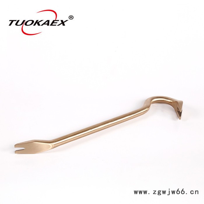 拓开400-1200mm 防爆羊角起钉器，铍青铜防爆羊角起钉器400mm铜合金起钉钳 防爆工具泊头图3