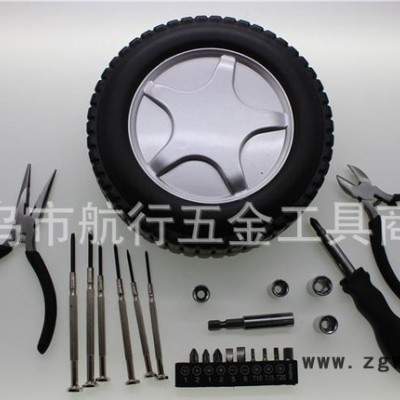 轮胎型 组合套装 24PC钳子螺丝刀钟表批工具组套 促销时尚礼品