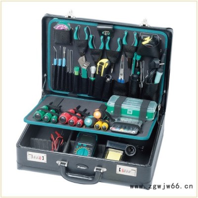 Prokits/宝工电讯组合工具 1PK-1305NB 电子维修工具组(42件组) 工具箱套装 电子工具套装