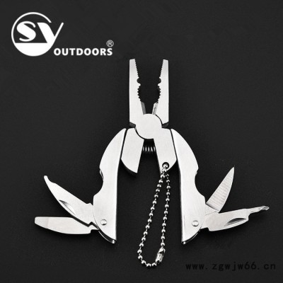 不锈钢多功能刀钳户外组合五金工具便携折叠迷你钳圣甲虫**钳