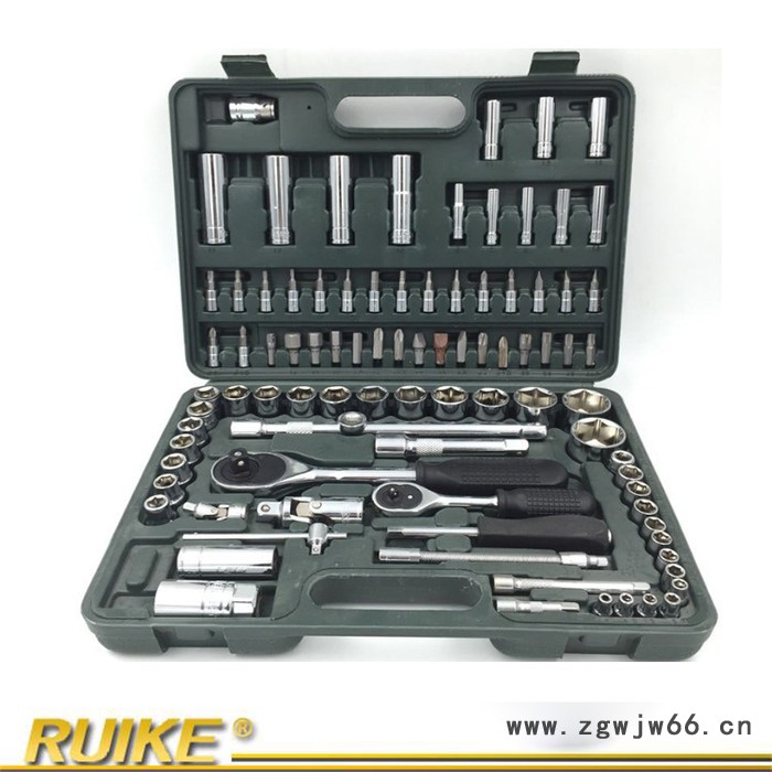 汽车维修工具套筒快速棘轮扳手组合车载随车汽修修车五金工具套装图2