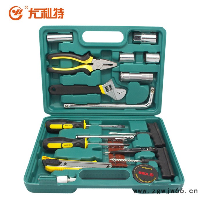 厂家直供汽车维修工具箱车载应急工具19件套装工具组合图2
