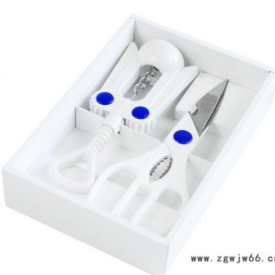 外贸厨房用品小工具礼盒 红酒开瓶器 剪刀 组合厨具套装