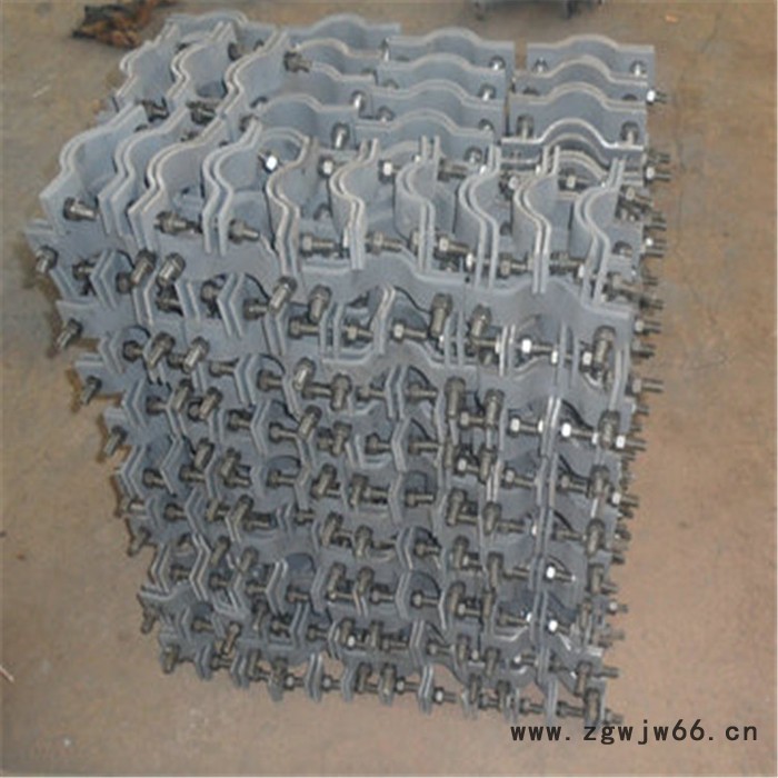 奥鲲电仪 管夹 U型管件 弹簧支吊架 管夹固定支座图2