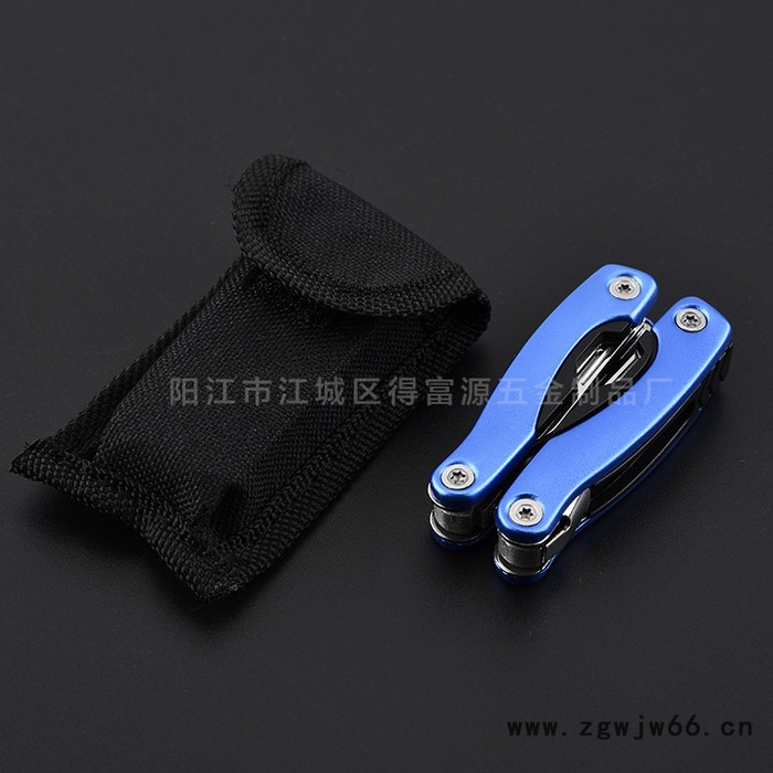 不锈钢车载便携多功能迷你折叠钳子户外丛林求生多用途组合工具钳图2