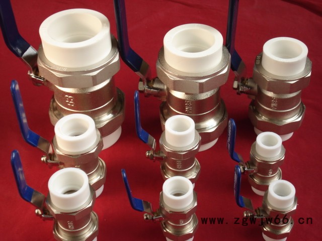 PPR管件 中体双活接铜球阀 铜球铜杆 双活接铜球阀价格图8