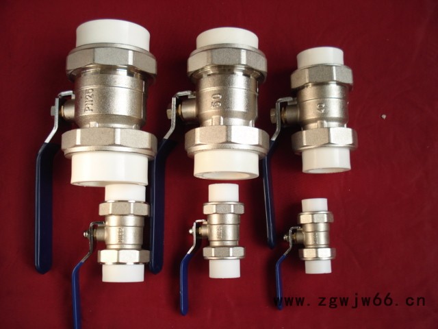 PPR管件 中体双活接铜球阀 铜球铜杆 双活接铜球阀价格图7