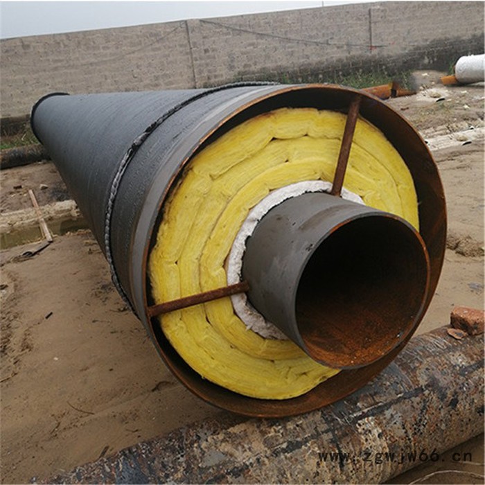 恒诚管道 蒸汽钢套钢保温管 直埋式预制保温管件用途图2