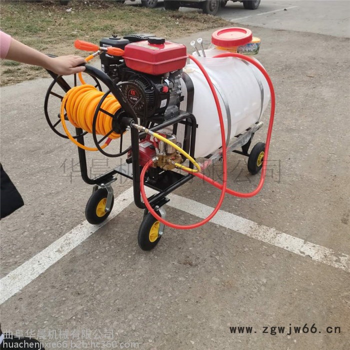 高压喷枪消毒机  汽油打药机 华晨四轮手推喷雾器图8