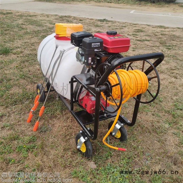 高压喷枪消毒机  汽油打药机 华晨四轮手推喷雾器图5