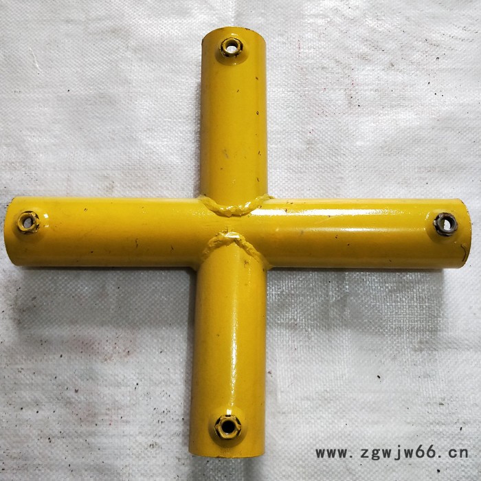 合新 建筑器材 工地防护栏杆紧固配件 楼梯扶手接头 淘气堡管件 钢管连接件 钢管焊接弯头 三通 四通 异形连接件图7