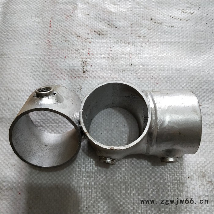 合新 建筑器材 工地防护栏杆紧固配件 楼梯扶手接头 淘气堡管件 钢管连接件 钢管焊接弯头 三通 四通 异形连接件图4