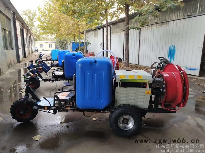 普航高压远射程打药机 汽油高压喷枪洗车机图片 四冲程喷雾器厂家图2