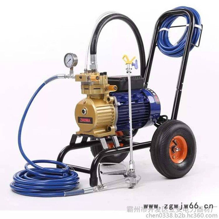 镇江市4500瓦电动喷嘴涂料喷涂机大功率油漆钢结构喷枪图3