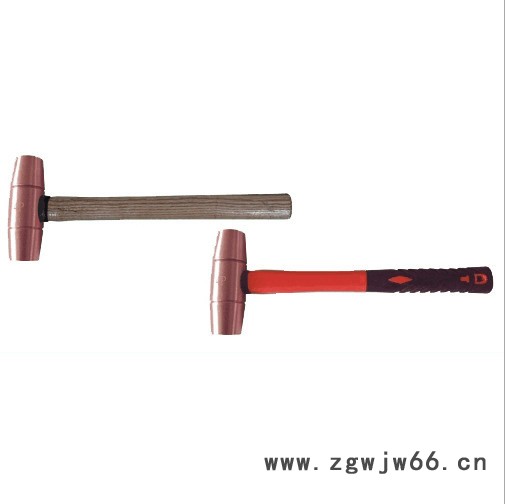 供应 河北四凯防爆工具 紫铜装柄圆鼓锤 ** 铍青铜铝青铜图3