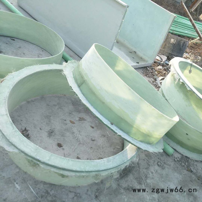 天津 玻璃钢树脂管件 鸿硕玻璃钢净化塔管件 玻璃钢法兰弯头图4