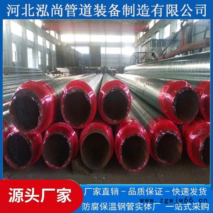 泓尚管道专业制造  聚氨酯保温钢管 预制直埋保温管 保温管件