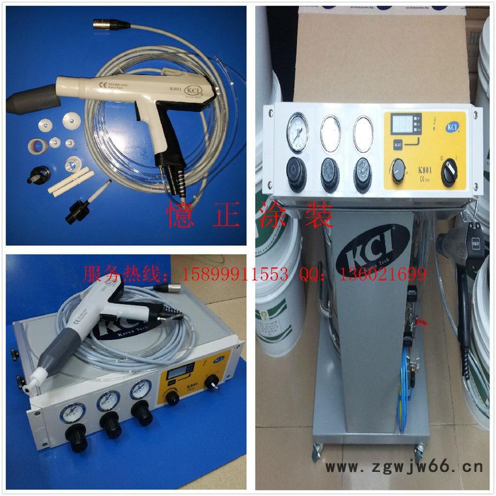 韩国KCI801款手动喷枪 自动喷枪单枪 可改国产机通用 KCI粉泵 喷嘴电极针 粉泵 高压包图3