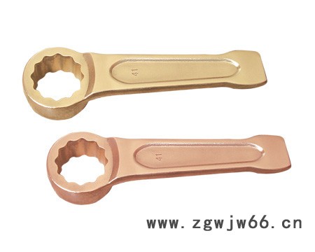 中泊**桥防牌防爆工具，防爆敲击梅花扳手，防爆敲击呆扳手，单头呆扳手， 凸型敲击梅花扳手图7