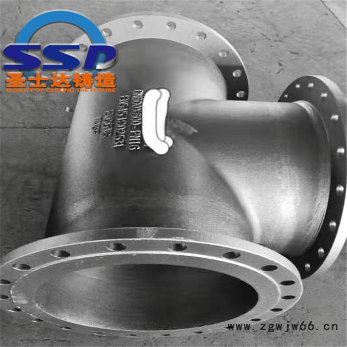 球墨铸铁管配件 供水管件 DN300双盘短管厂家报价 圣士达铸造图7