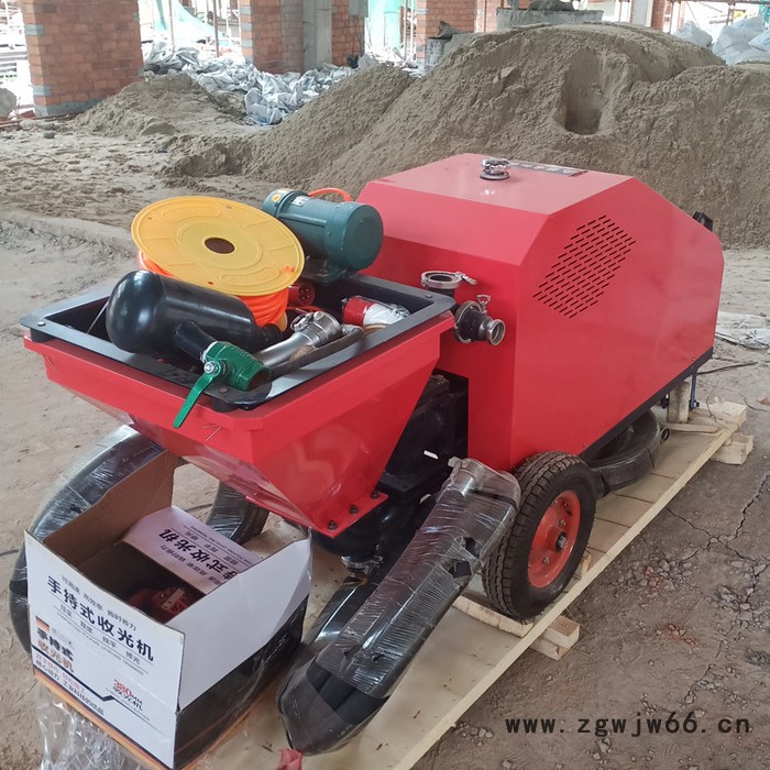 建筑机械 砂浆喷涂机 多功能喷涂机 新款双缸柱塞式喷涂机 砂浆水泥喷涂机 防火材料喷涂机图4