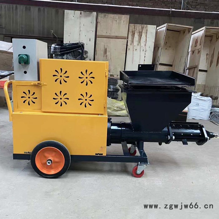 建筑机械 砂浆喷涂机 多功能喷涂机 新款双缸柱塞式喷涂机 砂浆水泥喷涂机 防火材料喷涂机图2