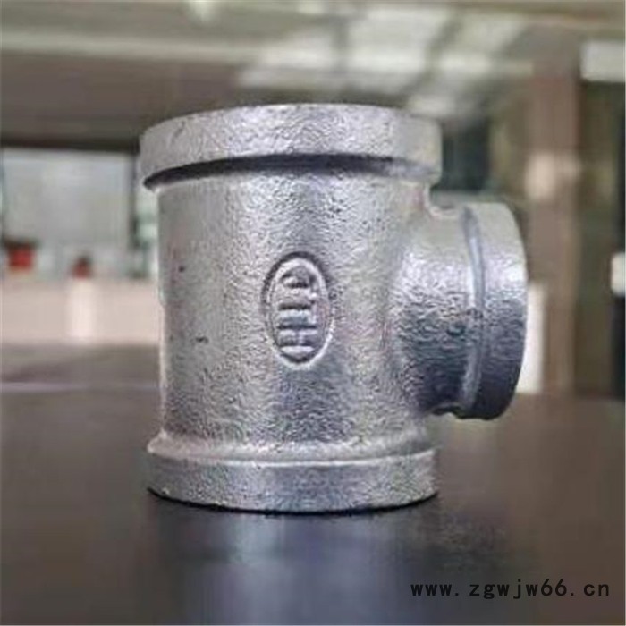 DN100玛钢镀锌四通 玛钢镀锌管件佳润库存 涂塑衬塑加工图4